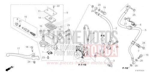 HAUPTBREMSZYLINDER, VORNE ZYLINDER NSS350AM de 2021
